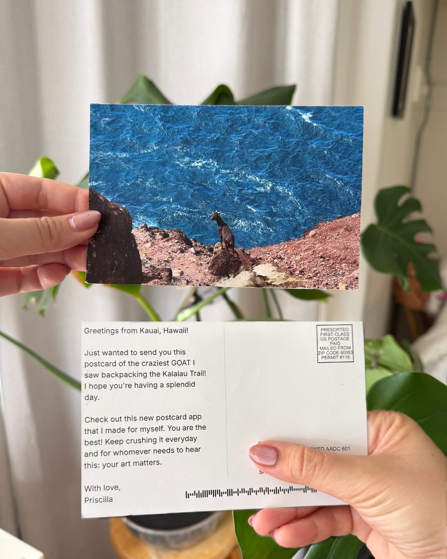 A real Postcard Press postcard